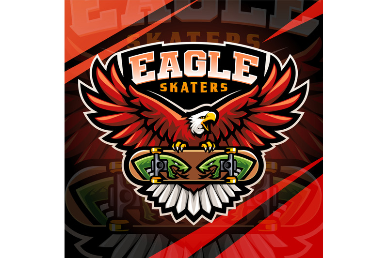eagle-skaters-esport-mascot-logo-design
