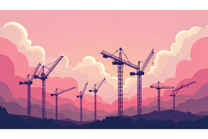 cranes-in-a-surreal-pink-sky-dreamlike-fauvism