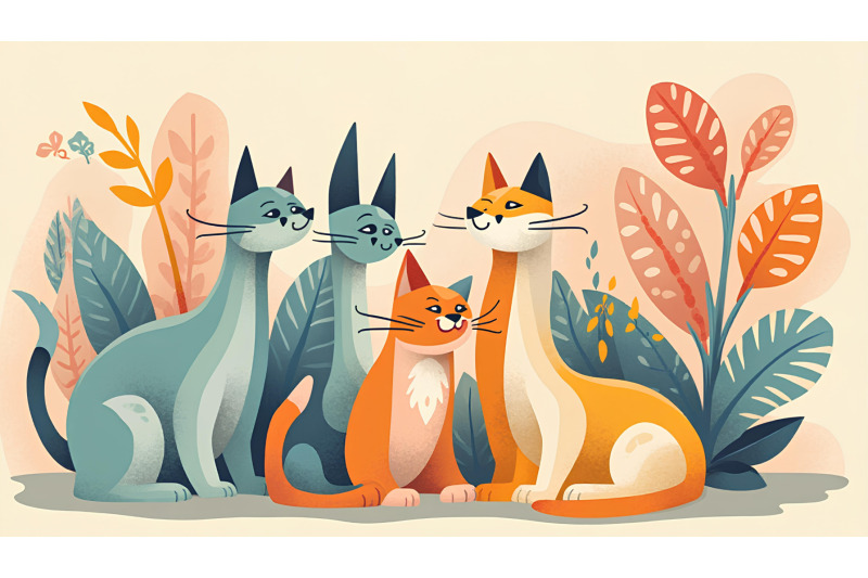 cubist-cats-in-geometric-design