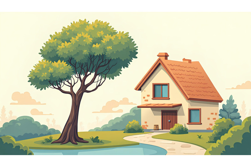 cubist-transformation-of-tree-and-home