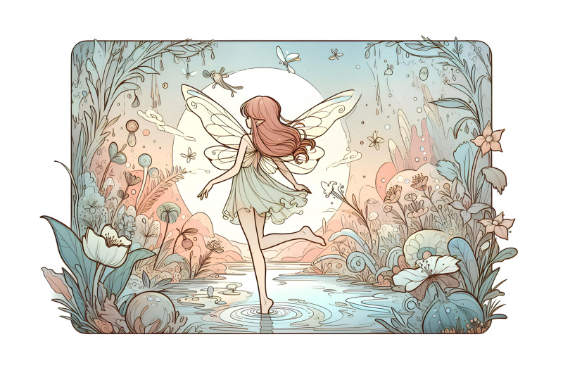 delicate-fairy-wading-in-a-painted-world