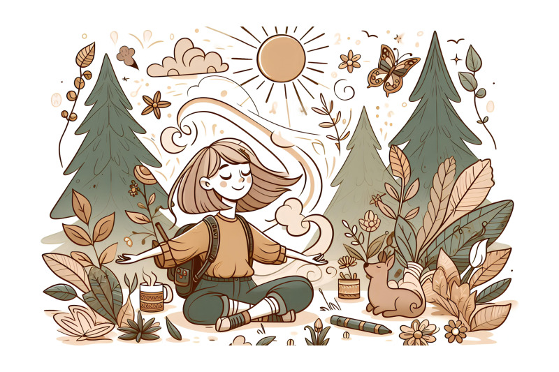 digital-art-of-a-free-spirited-nature-lover