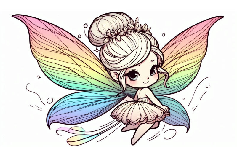 digital-fairy-with-rainbow-wing-effects