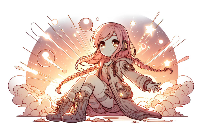 digital-fantasy-girl-in-glowing-sky