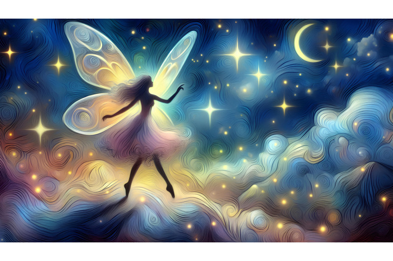 dreamlike-fairy-dance-in-night-sky-impressionism