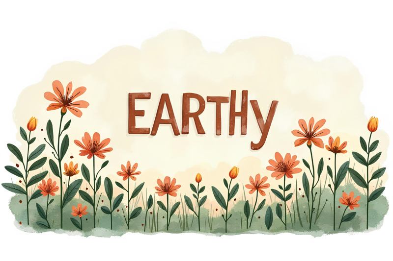 earthy-sign-and-flowers-watercolor-strokes