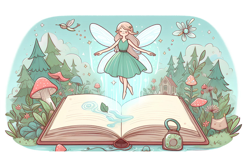 fairy-tale-scene-with-a-floating-fairy-storybook