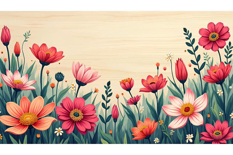 floral-fantasy-on-wood-tempera-finish