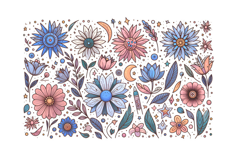 flowers-celestial-whispers-pointillism