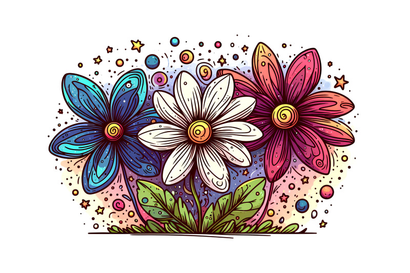 flowers-cosmic-wonder-impressionism