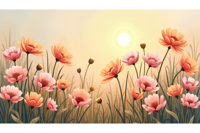 flowers-golden-harmony-oil-painting