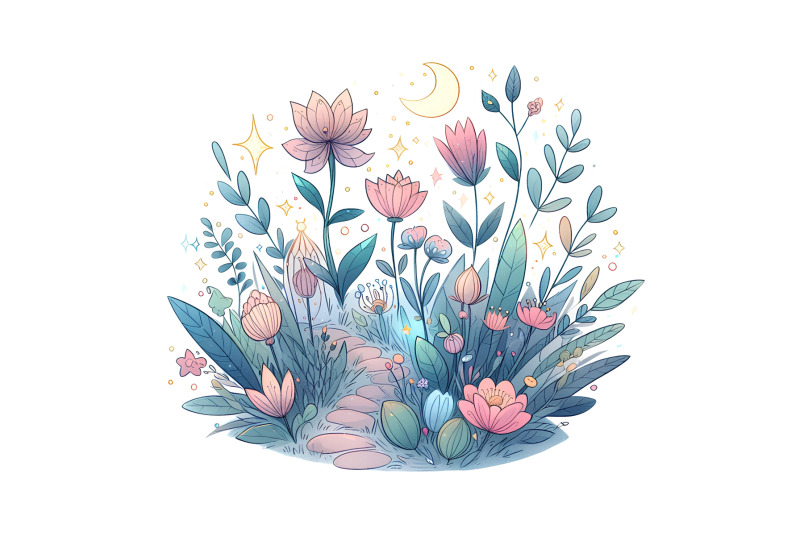 flowers-magical-garden-watercolor