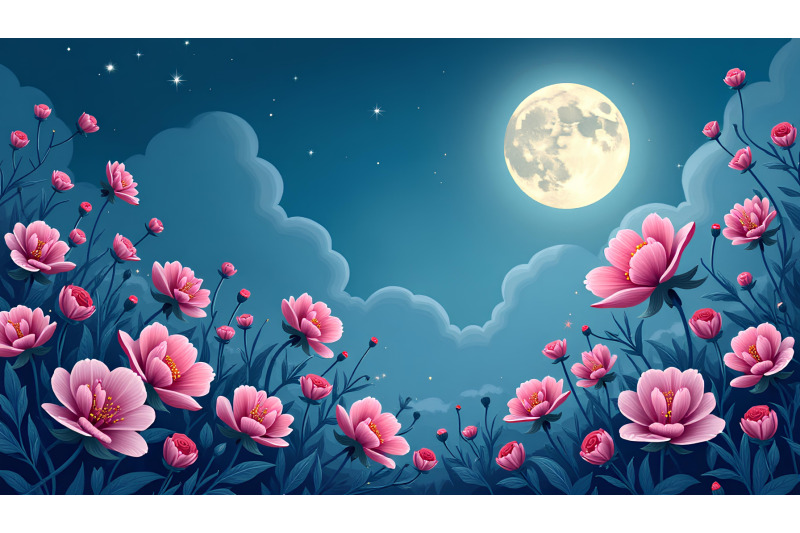 flowers-moonlit-symphony-surrealism