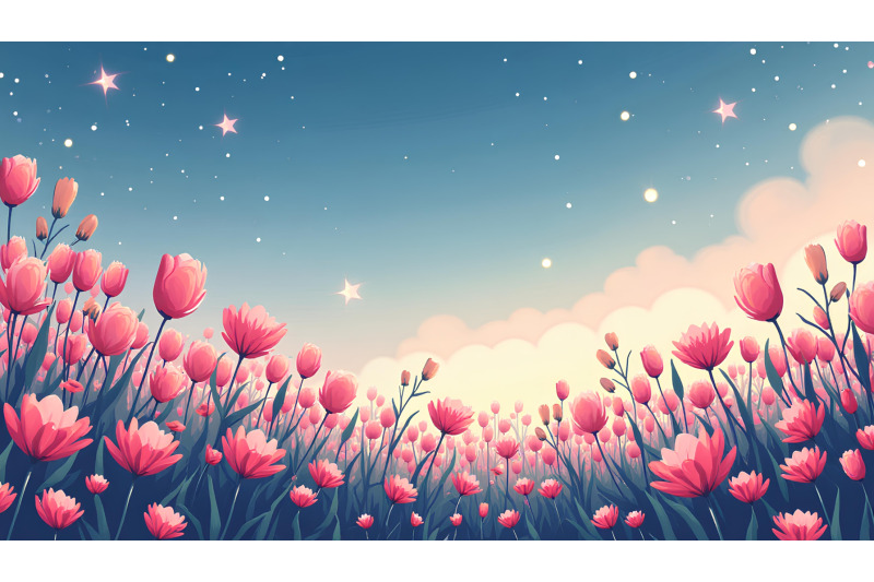 flowers-starry-bloom-digital-art