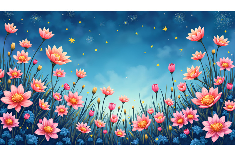flowers-starry-symphony-acrylic
