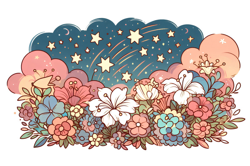 flowers-whispering-stars-impressionism