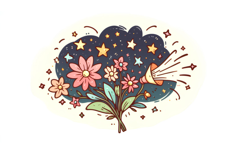 flowers-whispering-stars-impressionism