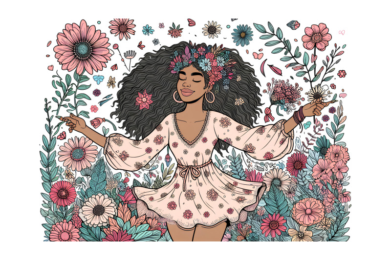 free-spirited-woman-in-a-floral-wonderland
