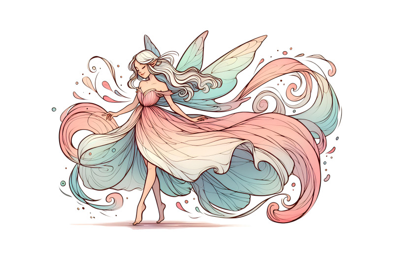 graceful-fairy-with-flowing-watercolor-dress