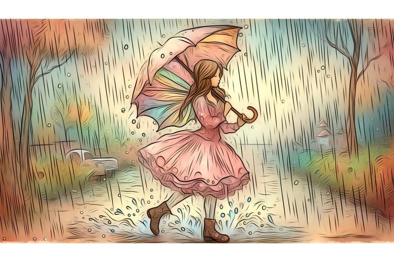 impressionist-fairy-strolling-through-rain