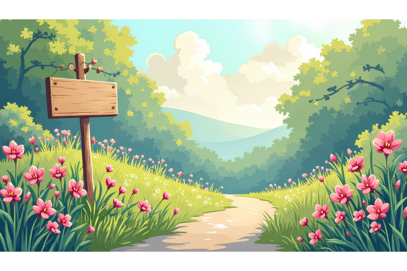 impressionist-garden-signboard-soft-hues