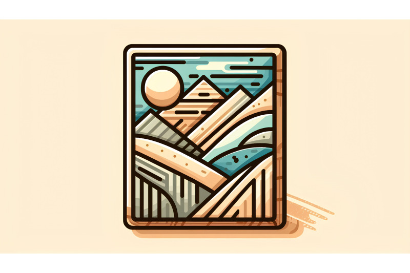 modern-art-wooden-sign-cubist-layers