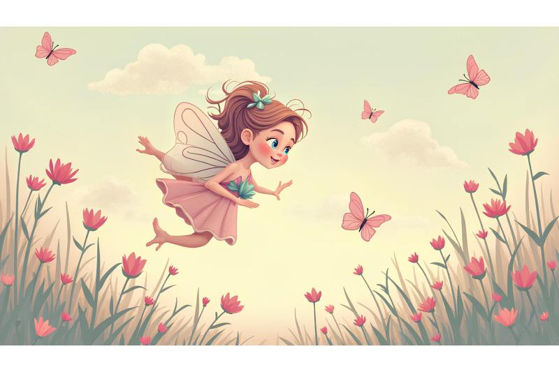 nostalgic-fairy-in-vintage-pastel-tones