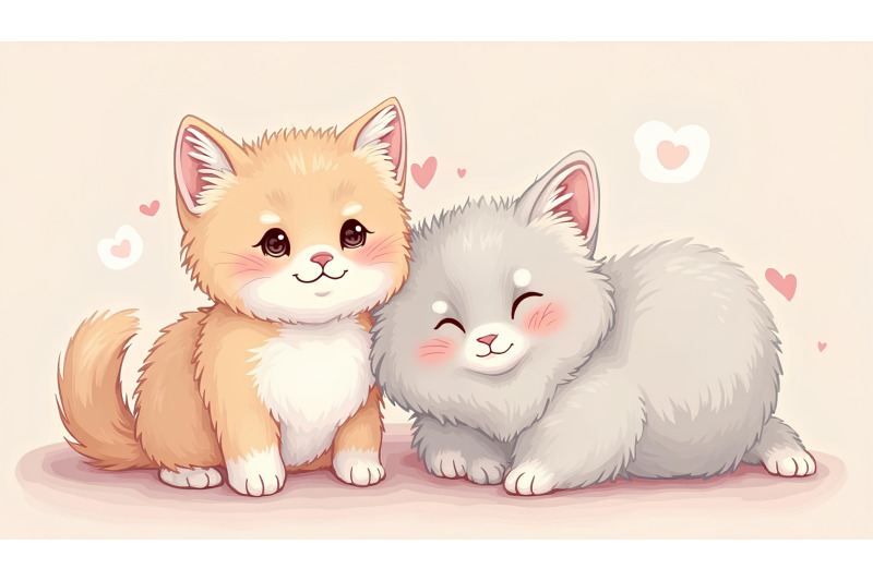 pastel-artwork-of-cute-fluffy-kittens