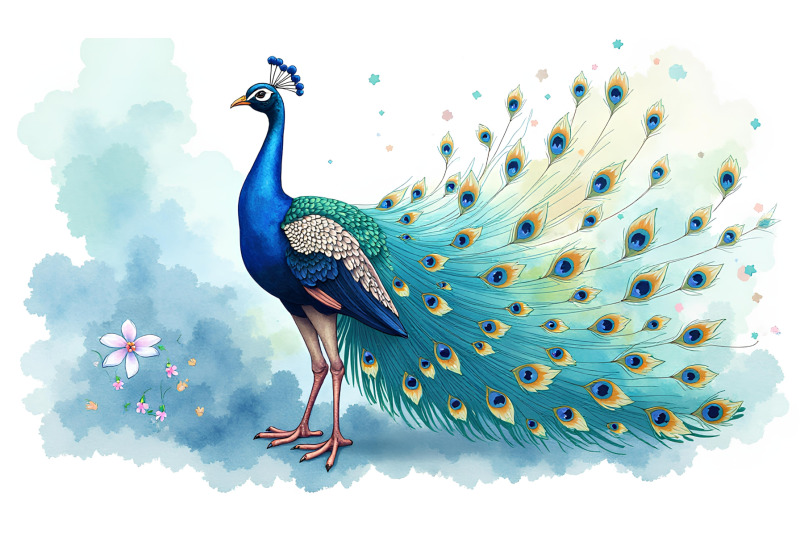 peacock-celestial-majesty-watercolor