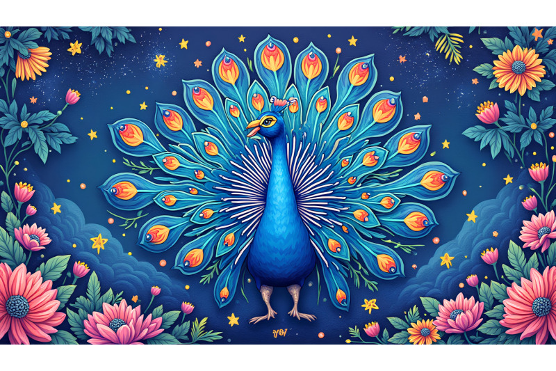 peacock-cosmic-harmony-acrylic
