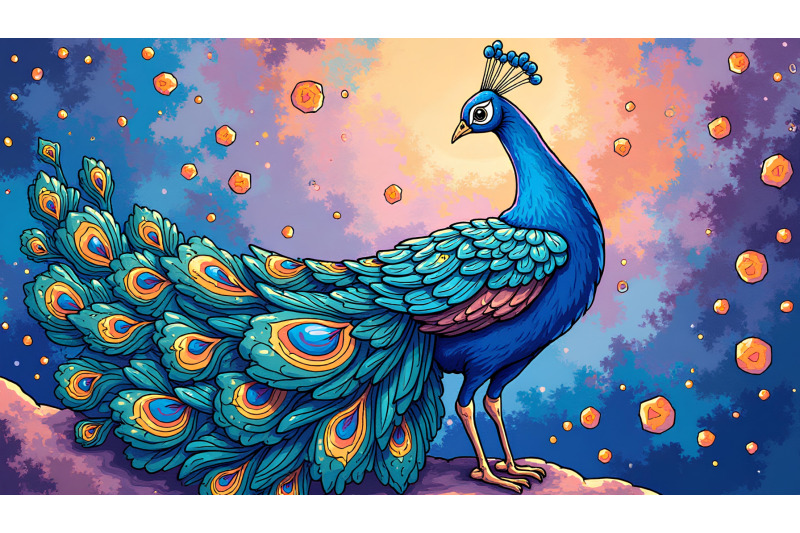 peacock-cosmic-harmony-acrylic