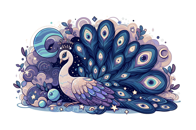 peacock-cosmic-symphony-acrylic