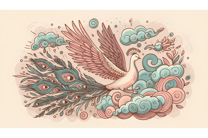 peacock-dreamy-flight-surrealism
