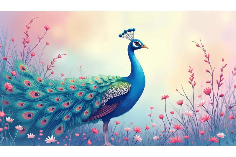 peacock-dreamy-hues-pastels