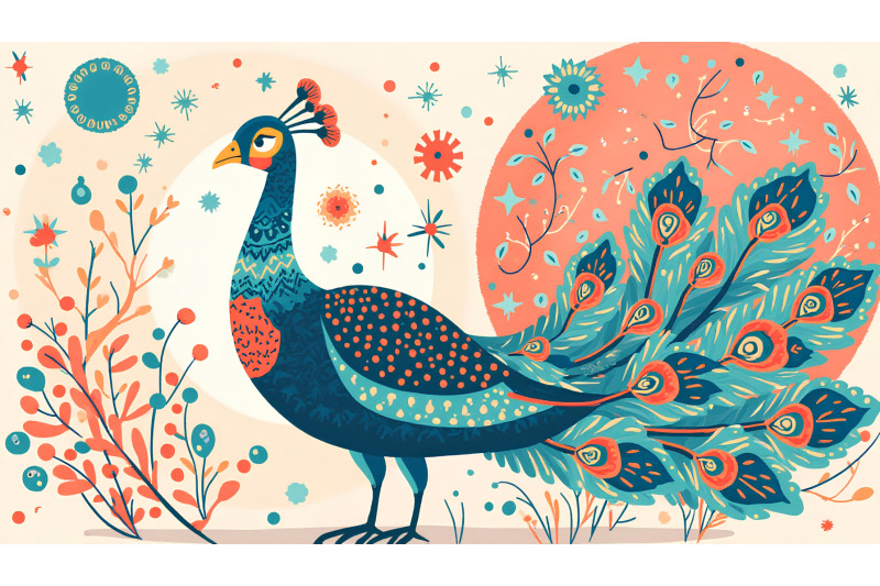 peacock-geometric-patterns-cubism