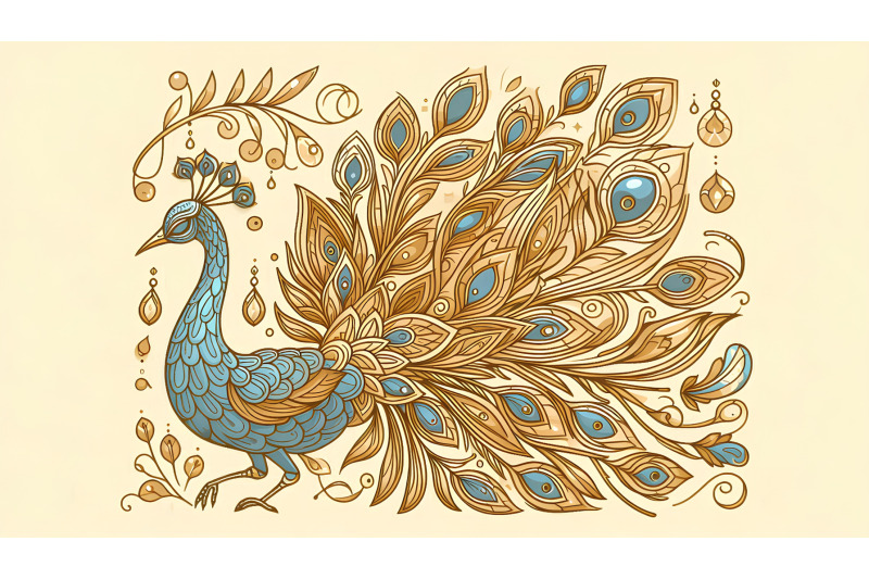 peacock-golden-dreams-art-deco
