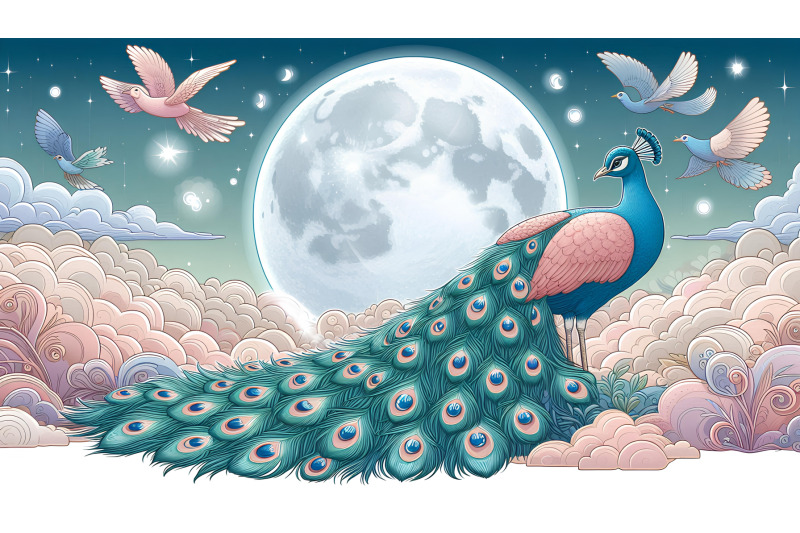 peacock-moonlit-majesty-digital-painting