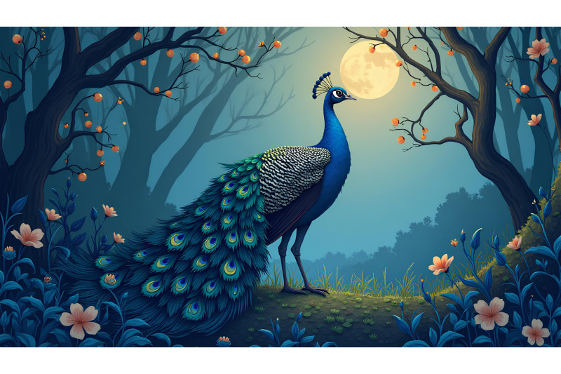 peacock-twilight-whispers-surrealism