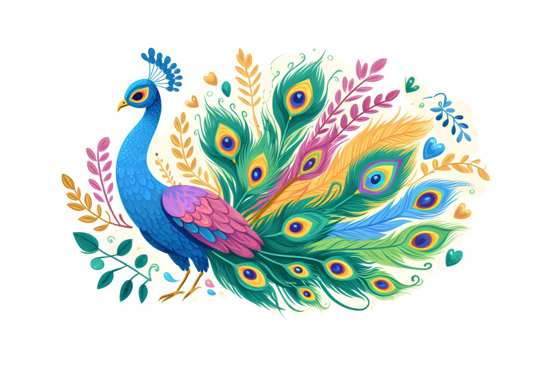 peacock-vibrant-feathers-acrylic