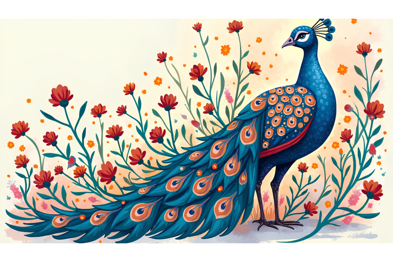 peacock-vibrant-spirit-expressionism