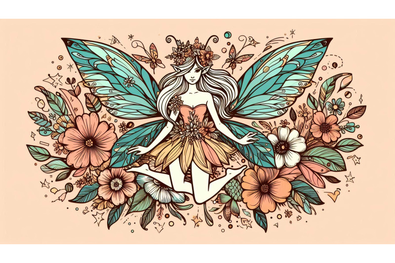 pop-art-fairy-with-bold-floral-details