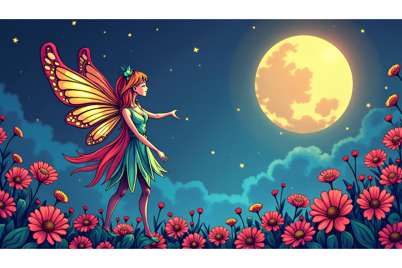 pop-art-fairy-with-vibrant-moon-colors-pop-art