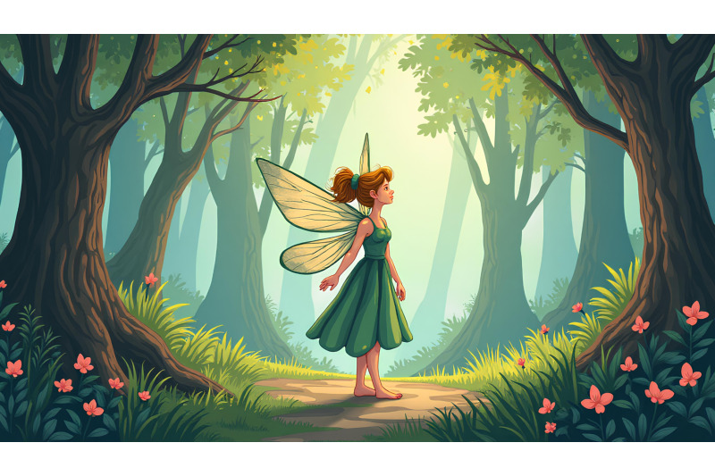realistic-fairy-in-enchanted-woods-realism-art
