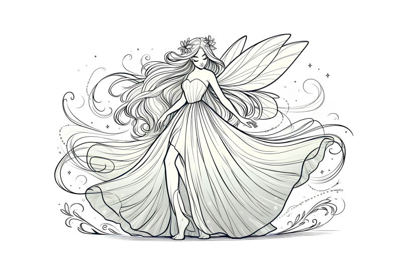 realistic-fairy-in-flowing-white-dress