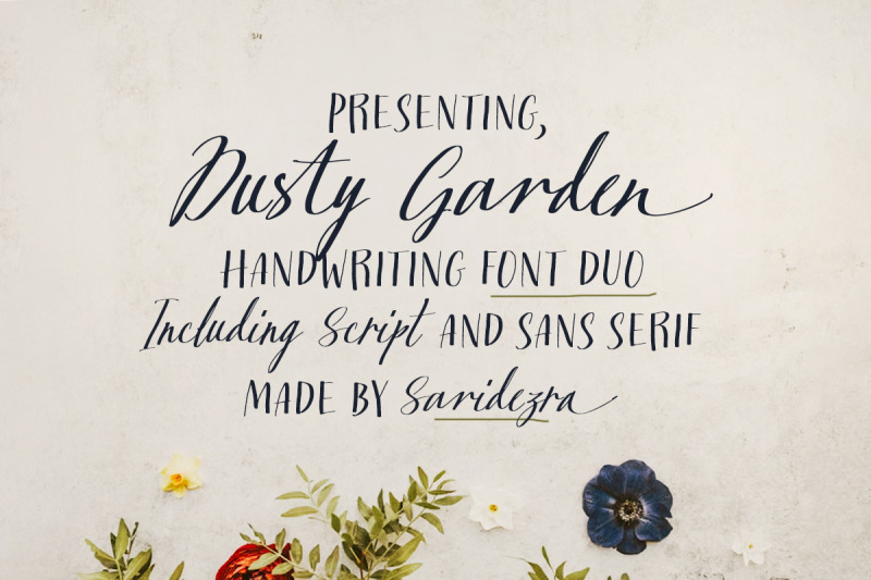 dusty-garden-handwriting-font-duo