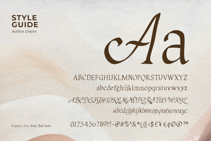 author-desire-handwritten-serif