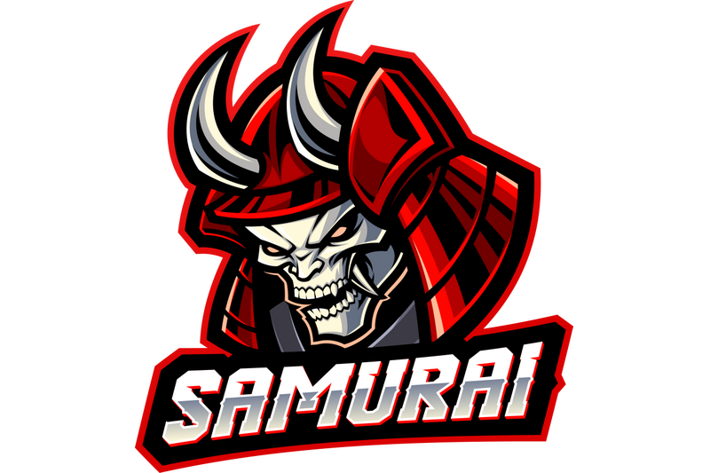 samurai-head-esport-mascot-logo-design