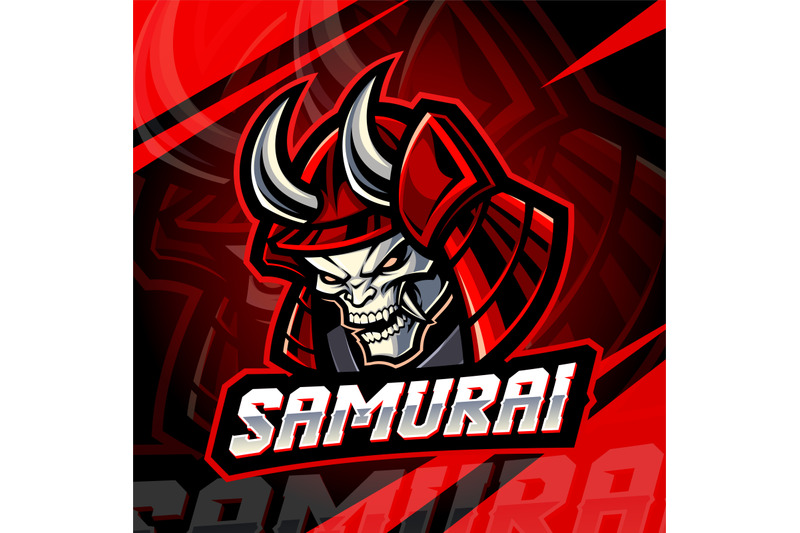 samurai-head-esport-mascot-logo-design