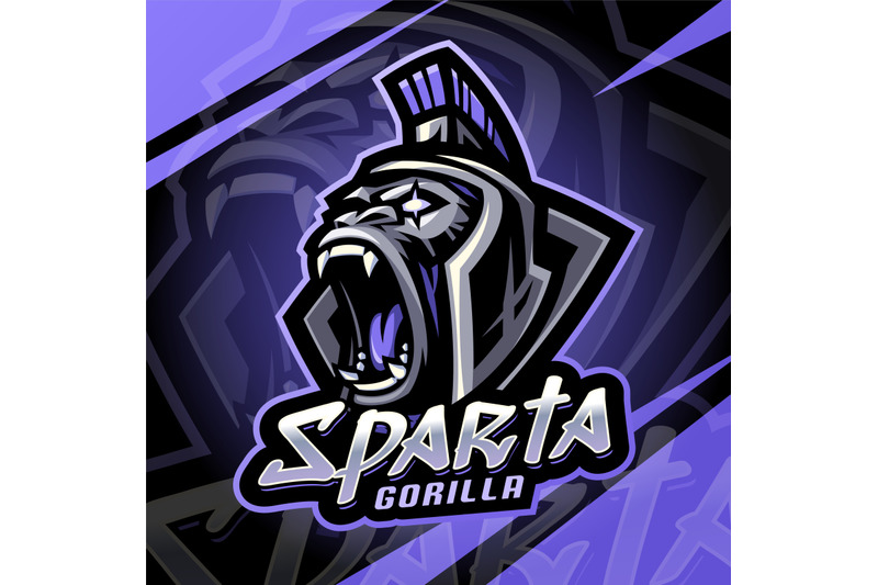 sparta-gorilla-esport-mascot-logo-design