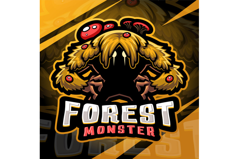 forest-monster-esport-mascot-logo-design